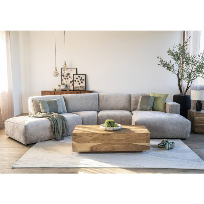 ELISE RIGHT SIDE TRENZA TAUPE 326X152CM - Image 3