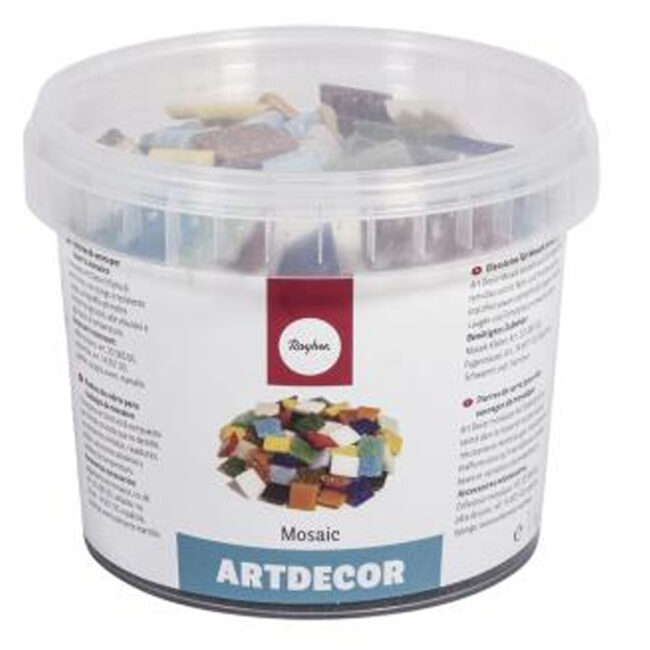 MOSAIC STONES MIXED COLOURS 1KG 2X2CM 350PCS - Image 3