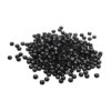 PLASTIC BEADS LETTERS BLACK ROUND 6MM 40G - Image 2