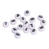 PLASTIC BEADS NUMBERS WHITE 6MM 40G
