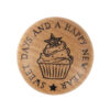 STAMP CUPCAKE NEW YEAR 3CM
