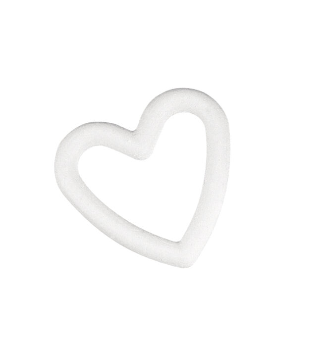 STYROFOAM HEART BROKEN 15CM