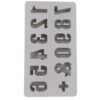 SILICONE CASTING MOULD 0-9 12 SHAPES 14,5X26X2,5CM