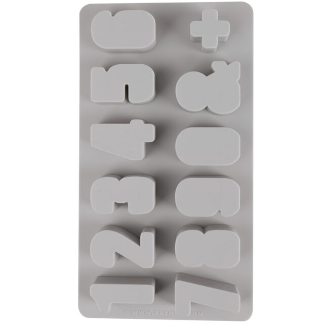 SILICONE CASTING MOULD 0-9 12 SHAPES 14,5X26X2,5CM - Image 4