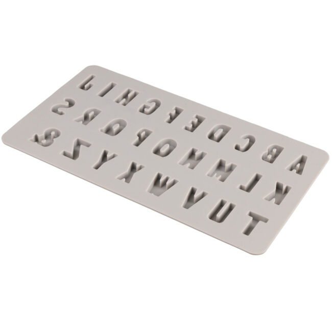 SILICONE CASTING MOULD MINI ABC 27 SHAPES 14,5X26X1CM - Image 3
