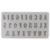SILICONE CASTING MOULD MINI ABC 27 SHAPES 14,5X26X1CM