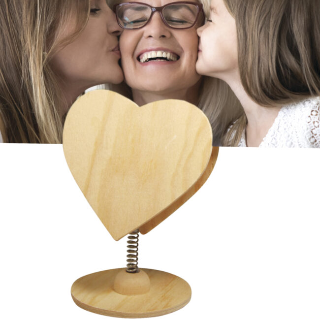 WOODEN STAND HEART CLIP 8X7,4X10,5CM - Image 3