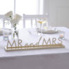 SIGN MR&MRS GOLD 7.4X42.5CM - Image 2