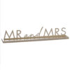 SIGN MR&MRS GOLD 7.4X42.5CM
