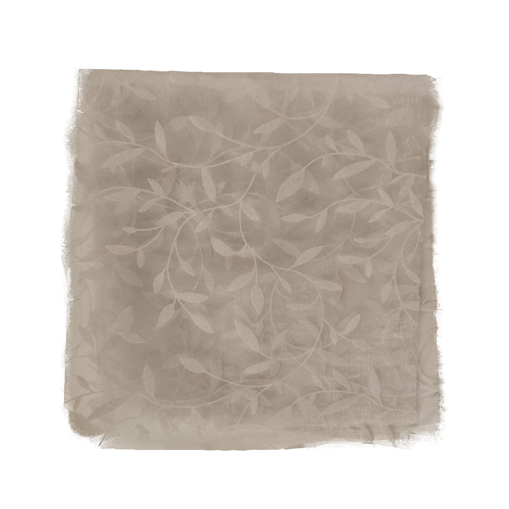 MANTILI ORGANGE WHITE 47X47CM 50PCS