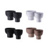 SET OF 2 CERAMIC VASES BREM ASSORTED 4 COLORS 25X21,5CM