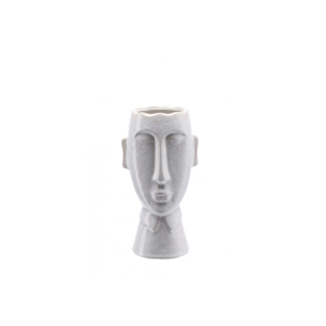 CERAMIC VASE MARTY FACE ASSORTED 2 COLORS 13X10X24.5CM - Image 3