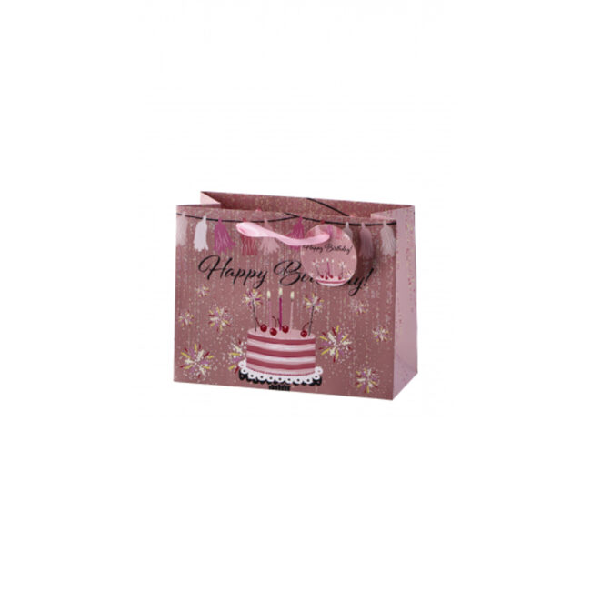 BIRTHDAY PRINTED PAPER BAG ASSORTED 4 DESIGNS 23X10X18CM - Image 5