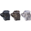 CERAMIC OIL BURNER ELEPHANT ASSORTED 3 COLORS 10.5X6.5X9CM