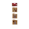 SET OF 12 XMAS GREETING CARDS PAPER ASSORTED 3 DESIGNS 8X7CM - Image 3