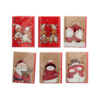 XMAS GREETING CARDS ASSORTED 6 DESIGNS 12X17CM