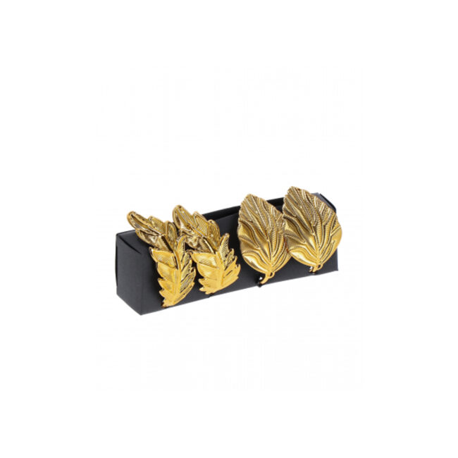 SET OF 4 IRON NAPKIN RINGS ASSORTED 2 MODELS 2 COLORS - Image 3