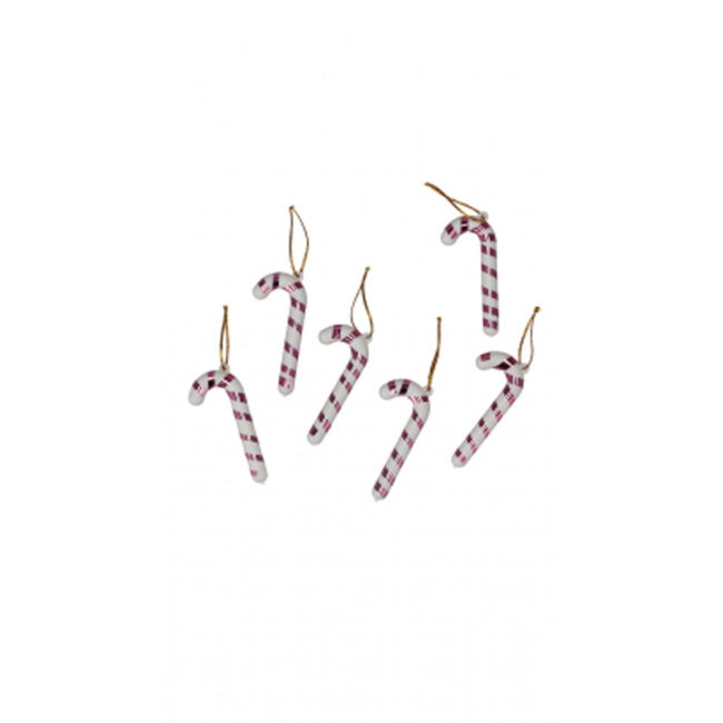 SET OF 6 PLASTIC XMAS STICKS HANGING ASSORTED 4 COLORS 7CM - Image 4