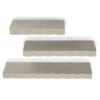 SET OF THREE WALL SHELF PRINZ TAUPE W(66X42X30)X14X4CM