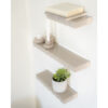 SET OF THREE WALL SHELF PRINZ TAUPE W(66X42X30)X14X4CM - Image 3