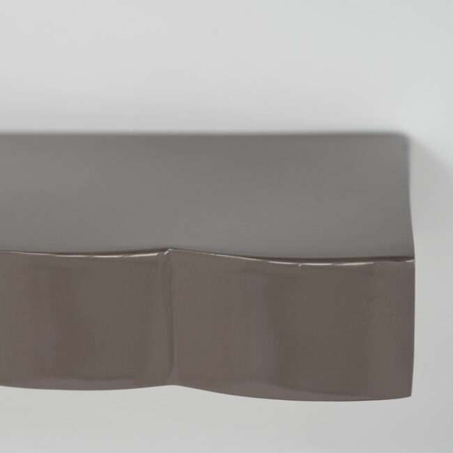 SET OF THREE WALL SHELF PRINZ DARK TAUPE W(66X42X30)X14X4CM - Image 3