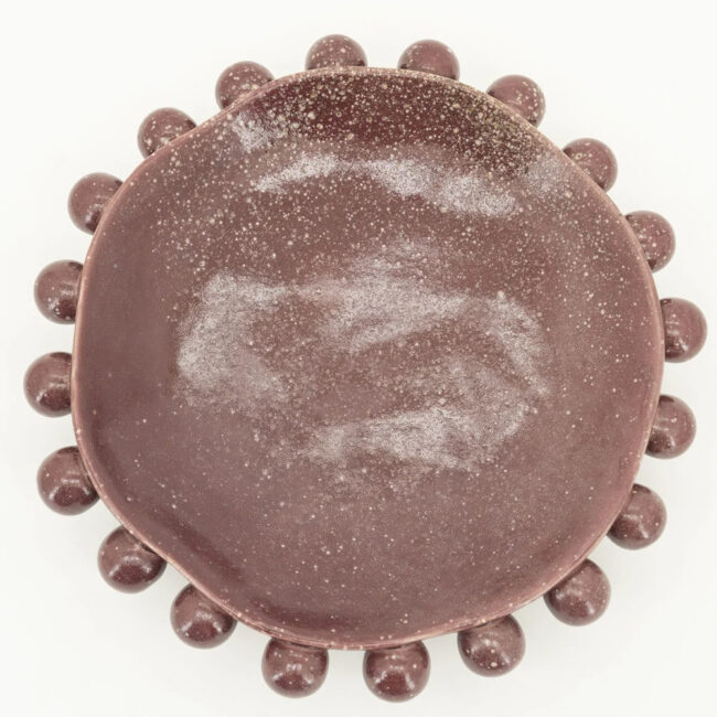 BOWL VIRO BURGUNDY 35X35X9CM - Image 3