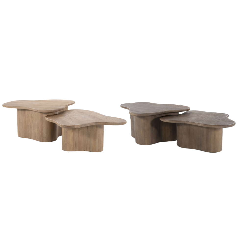 COFFEE TABLE FALL 75X75X38/75X65X32CM