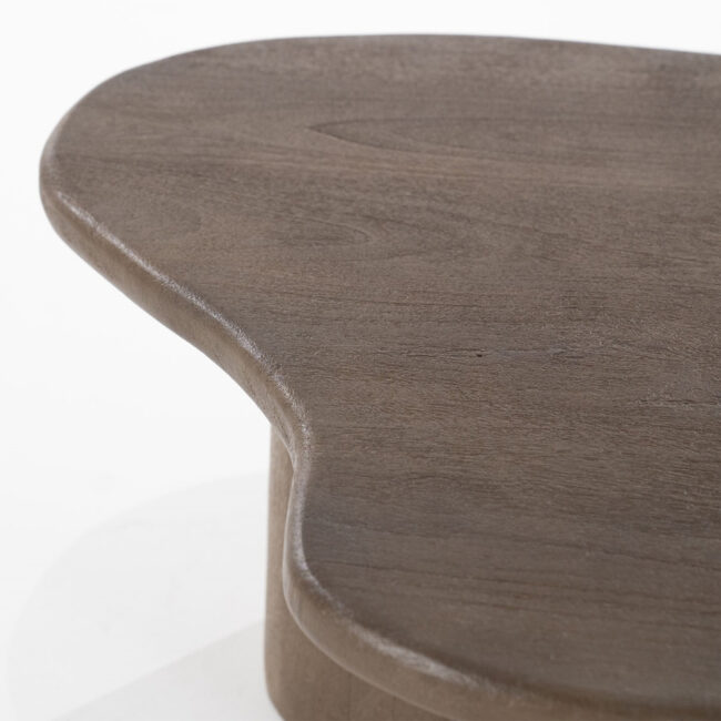 COFFEE TABLE FALL BROWN 75X75X38/75X65X32CM - Image 3