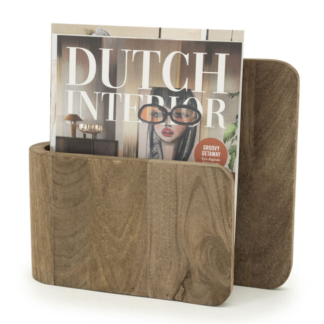 BOOK HOLDER YOMU BROWN 29X8X25CM - Image 4