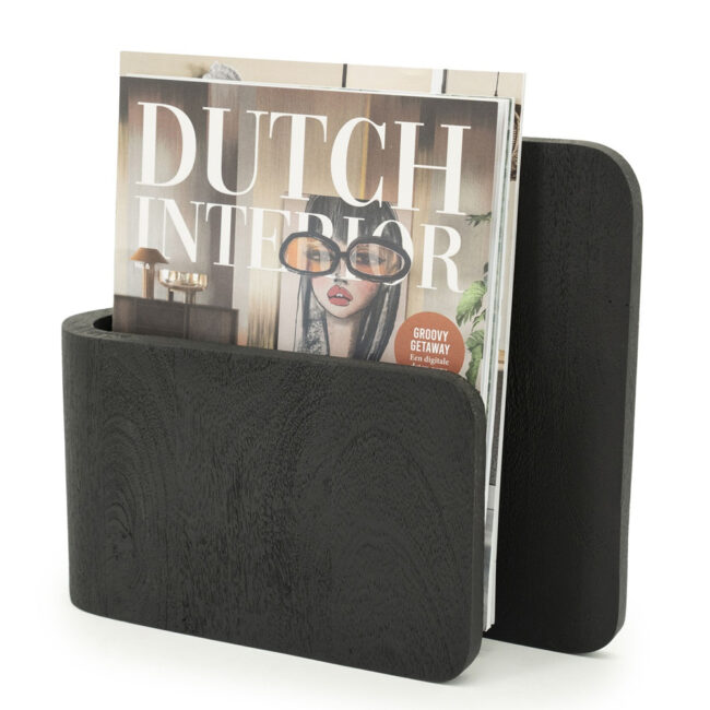 BOOK HOLDER YOMU BLACK 29X8X25CM - Image 3