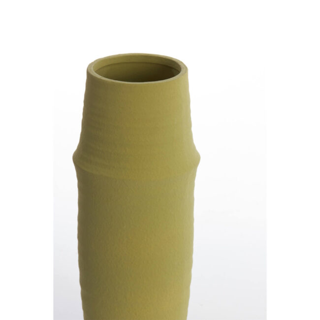 VASE MACADAMIA CERAMICS OLIVE GREEN 14,5X36CM - Image 3