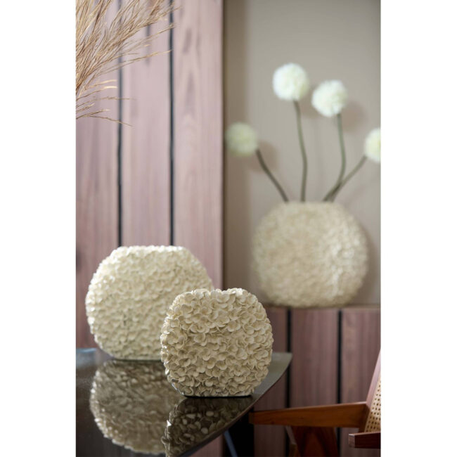 VASE PHYLIA CREAM 31,5X17X28CM - Image 3