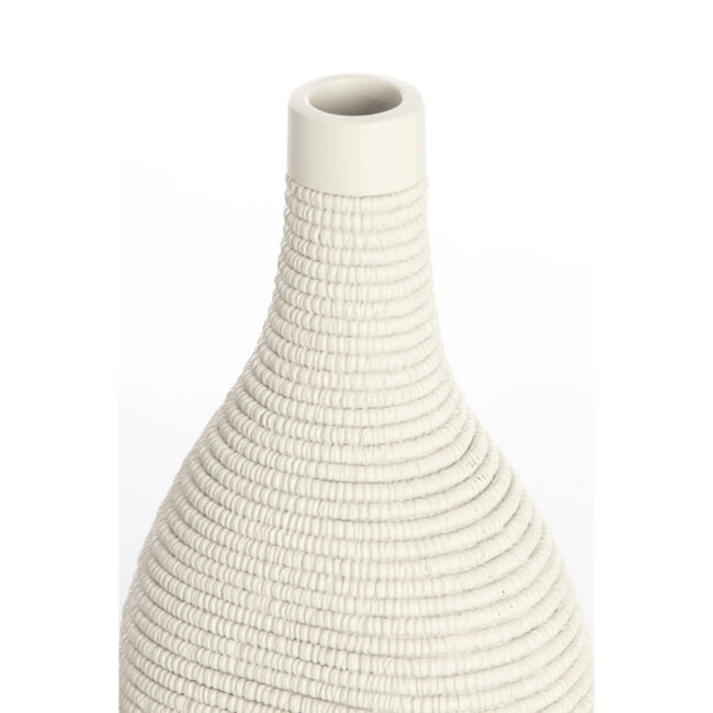 VASE YOUNA CREAM 16X12X33CM - Image 3