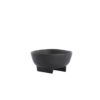 DISH ROSANA MATT BLACK ON BASE 21X20,5X10CM