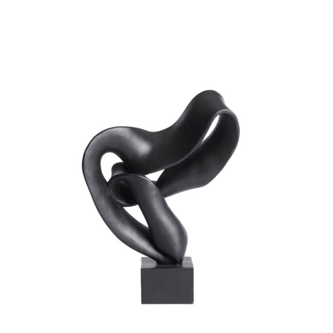 ORNAMENT KAJAN MATT BLACK 33X14,5X44,5CM
