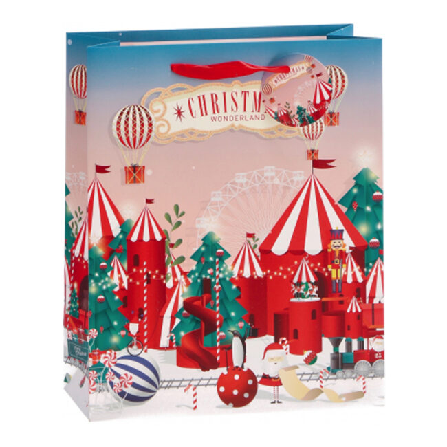 XMAS PRINTED PAPER BAG ASSORTED 4 DESIGNS - Image 3