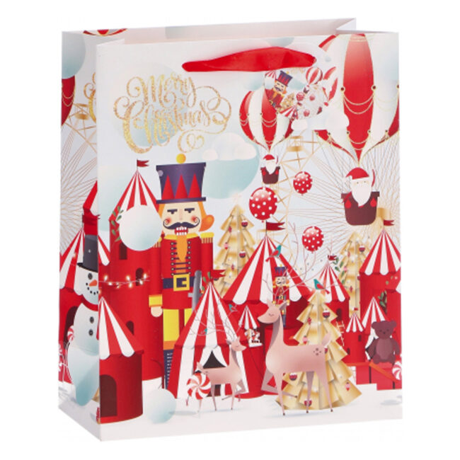 XMAS PRINTED PAPER BAG ASSORTED 4 DESIGNS - Image 4