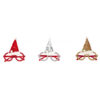 XMAS MODEL GLASSES WITH LED ASSORTED 3 COLORS 14,5X16CM