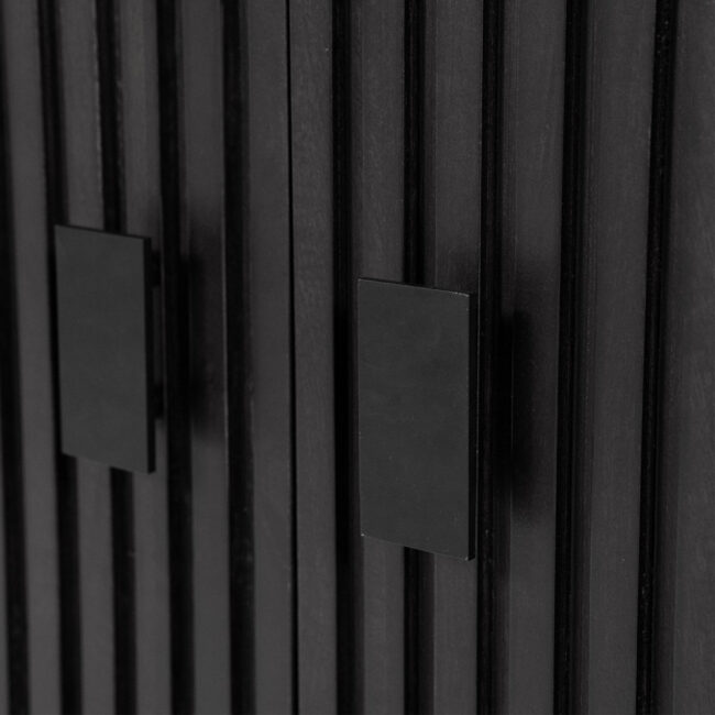 WALL CABINET REMI BLACK 200X37X200CM - Image 4