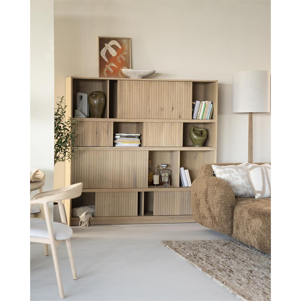 BOOKCASE MILO NATURAL 180X42X173CM - Image 7
