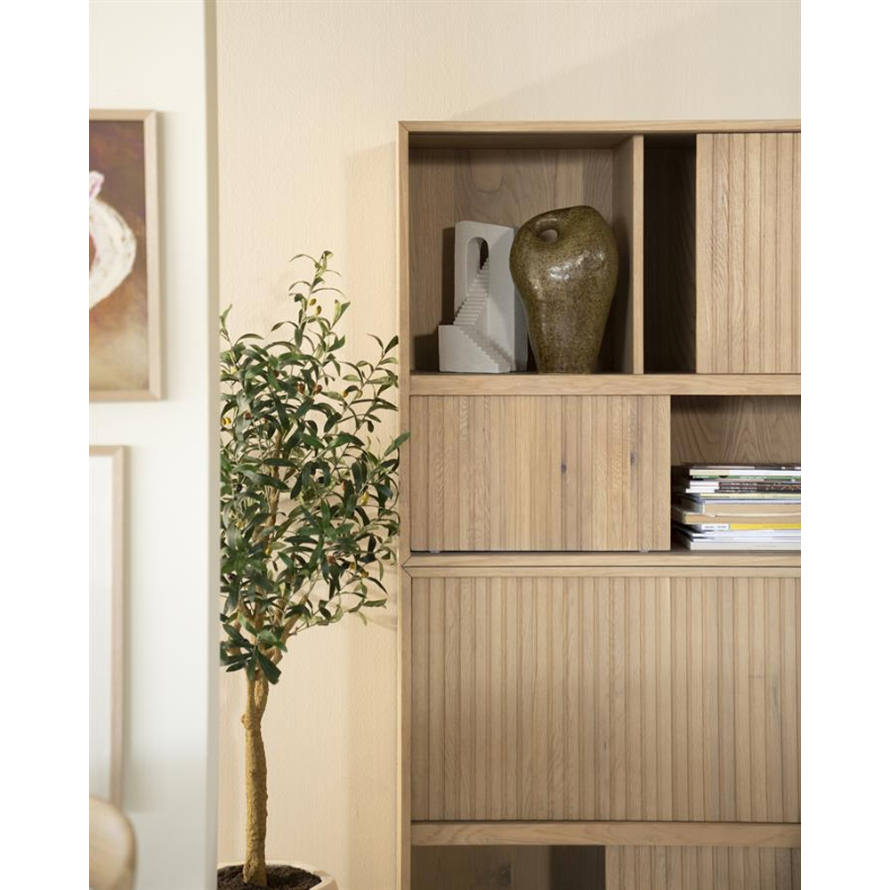 BOOKCASE MILO NATURAL 180X42X173CM - Image 4