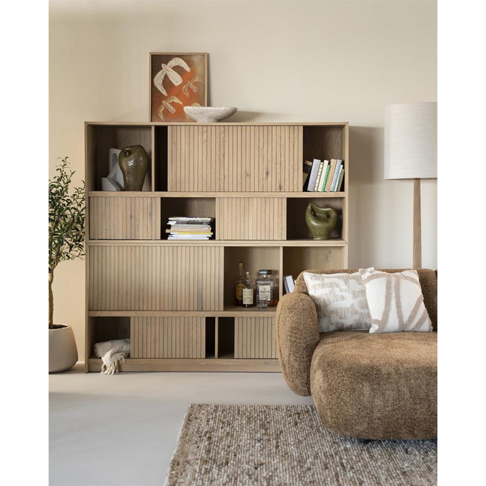 BOOKCASE MILO NATURAL 180X42X173CM - Image 6