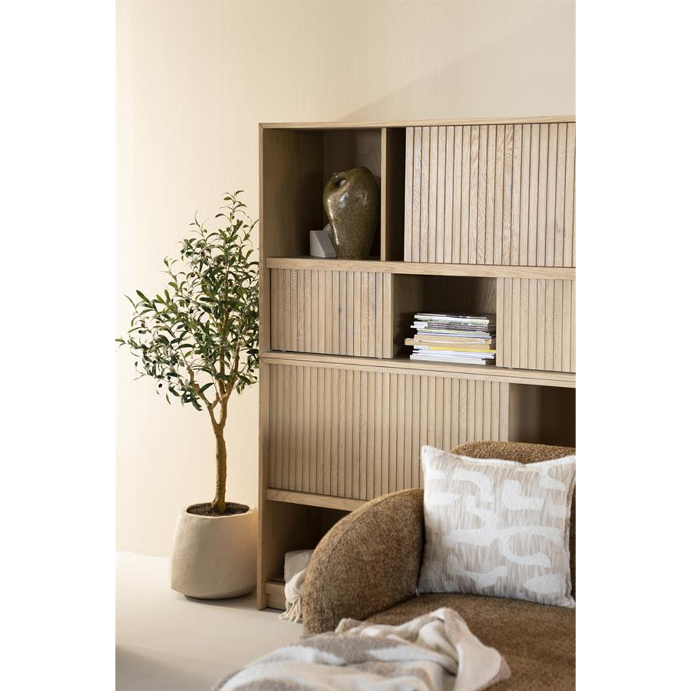 BOOKCASE MILO NATURAL 180X42X173CM - Image 5
