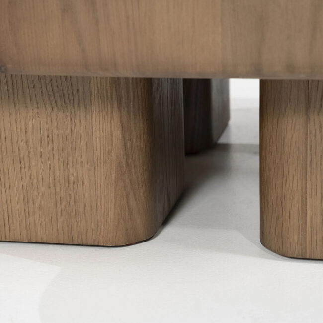 COFFEE TABLE HARMONIE BROWN 80X80X30CM - Image 3