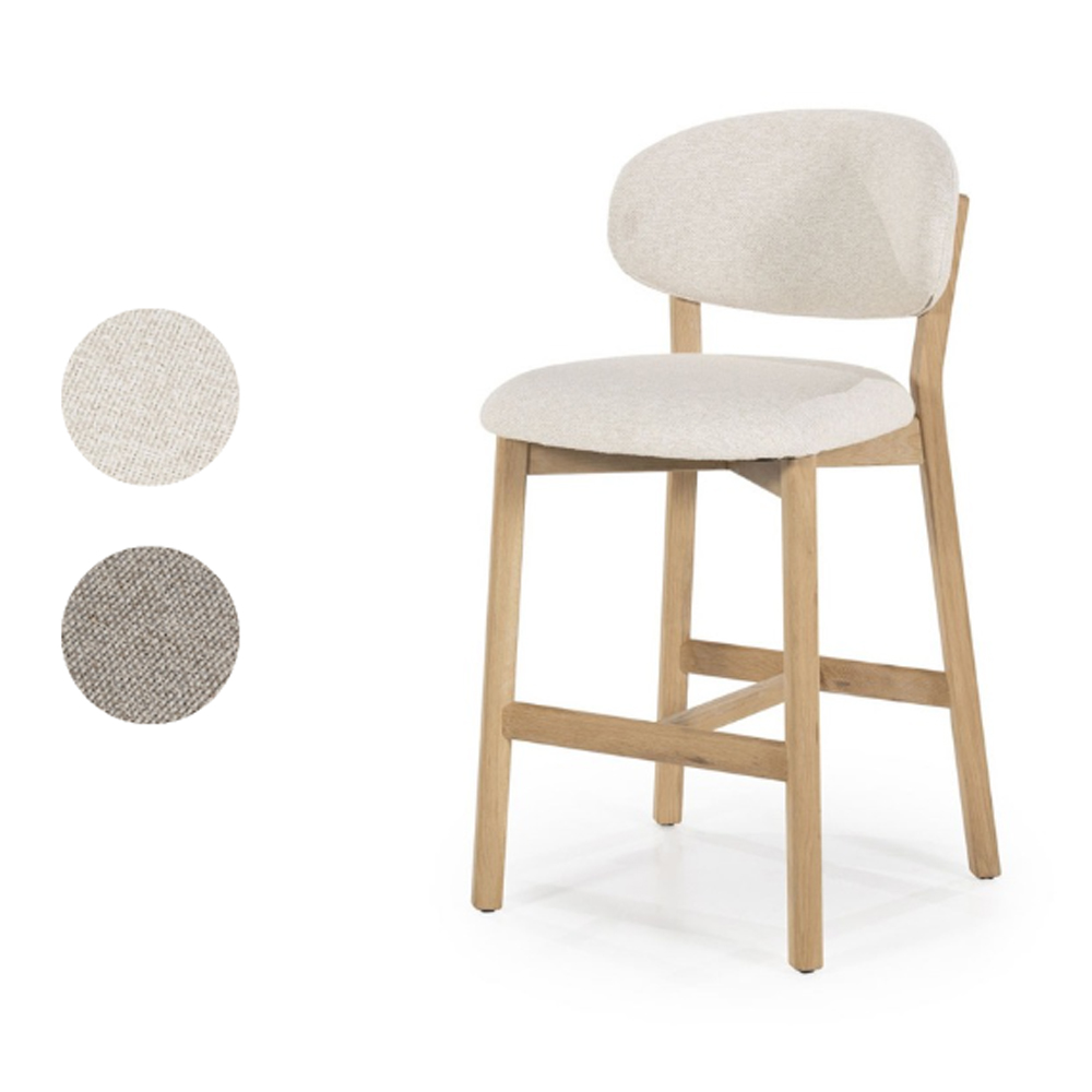 BAR CHAIR MIKKY NATURAL MOON 53X57X97CM