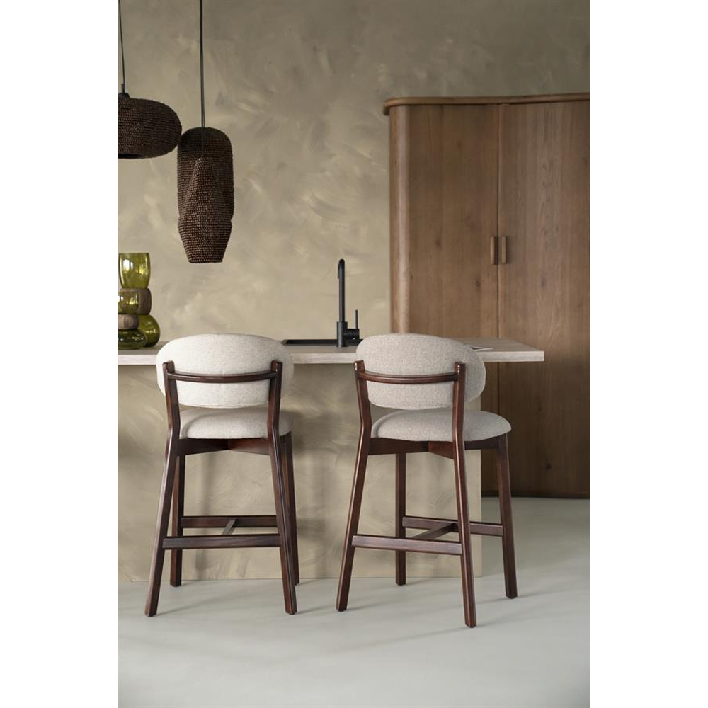 BAR CHAIR MIKKY NATURAL TAUPE MOON 53X57X97CM - Image 4