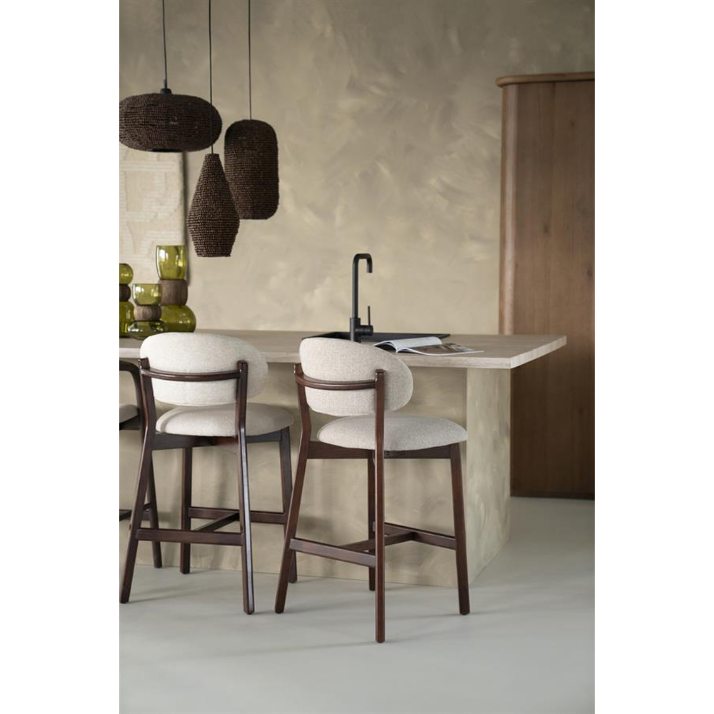 BAR CHAIR MIKKY NATURAL TAUPE MOON 53X57X97CM - Image 7