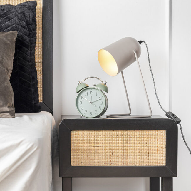 ALARM CLOCK ICONIC MATT GRAYED JADE 15X11X6CM - Image 3