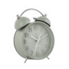 ALARM CLOCK ICONIC MATT GRAYED JADE 15X11X6CM