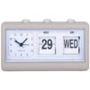 ALARM CLOCK DATA FLIP DARK GREY 11,5X19X6CM